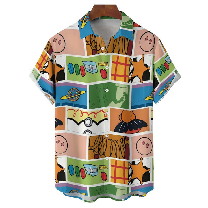 Men's Hawaiian Casual Short Sleeve Shirt 2401000200