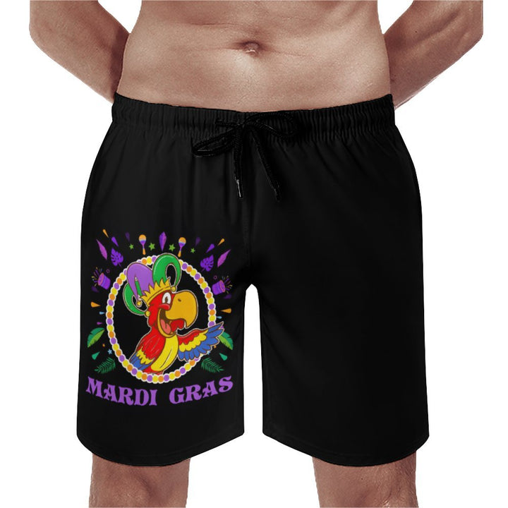 Men's Mardi Gras Parrot Beach Shorts 2312000429