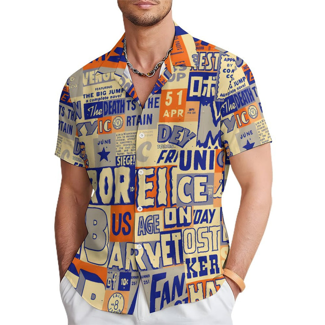 Men's Hawaiian Casual Short Sleeve Shirt 2402000260
