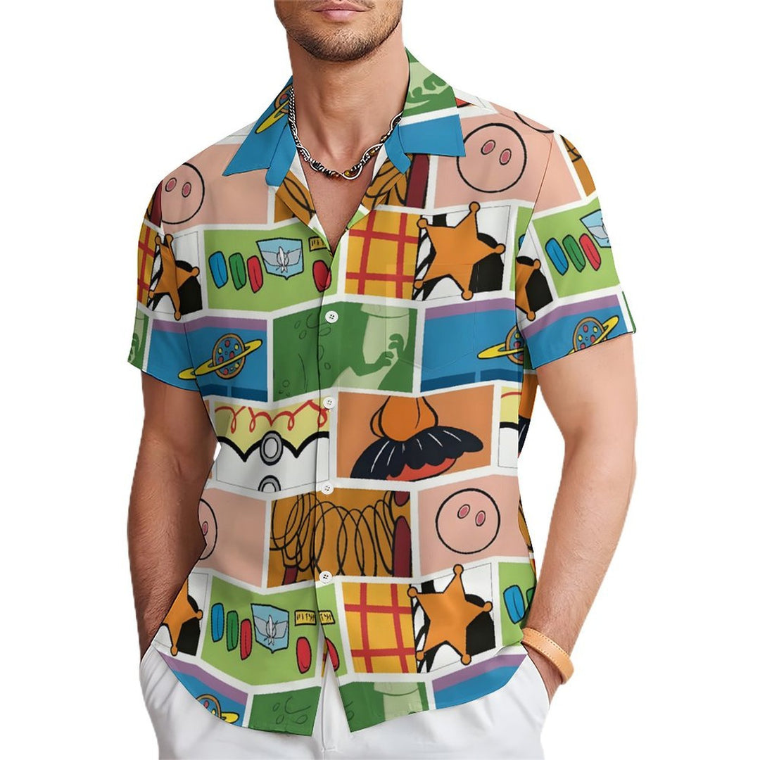 Men's Hawaiian Casual Short Sleeve Shirt 2401000200