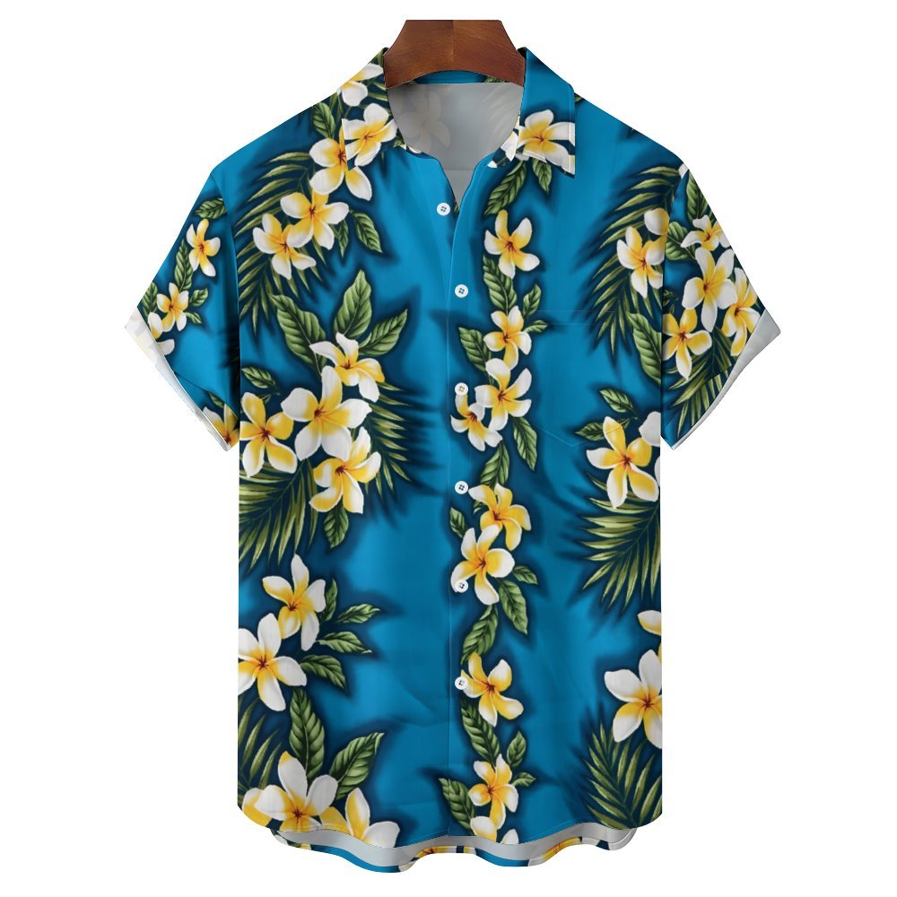 Aloha Classic Floral Hawaiian Casual Short Sleeve Shirt 2402000021