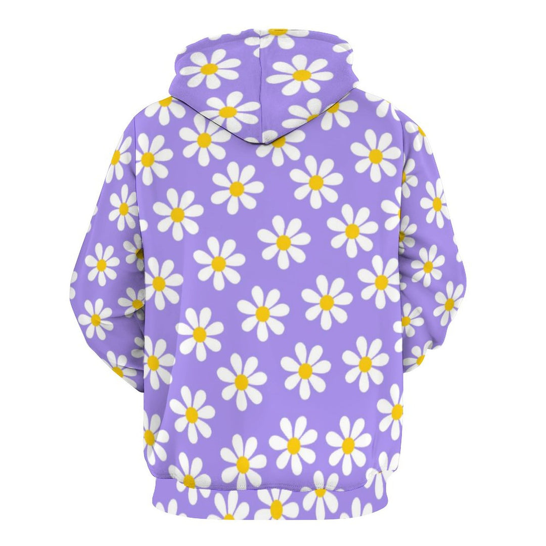 Unisex Hooded Floral Holiday Print Sweatshirt 2312000003