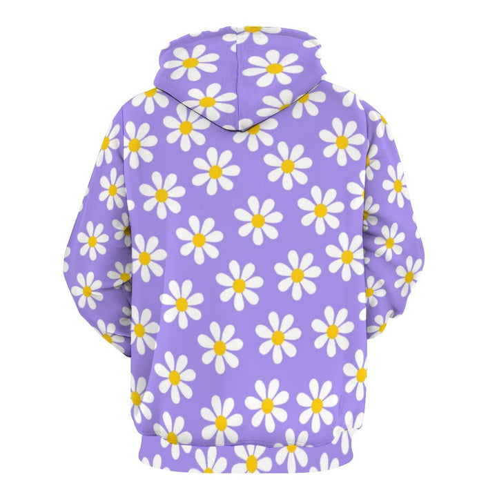 Unisex Hooded Floral Holiday Print Sweatshirt 2312000003