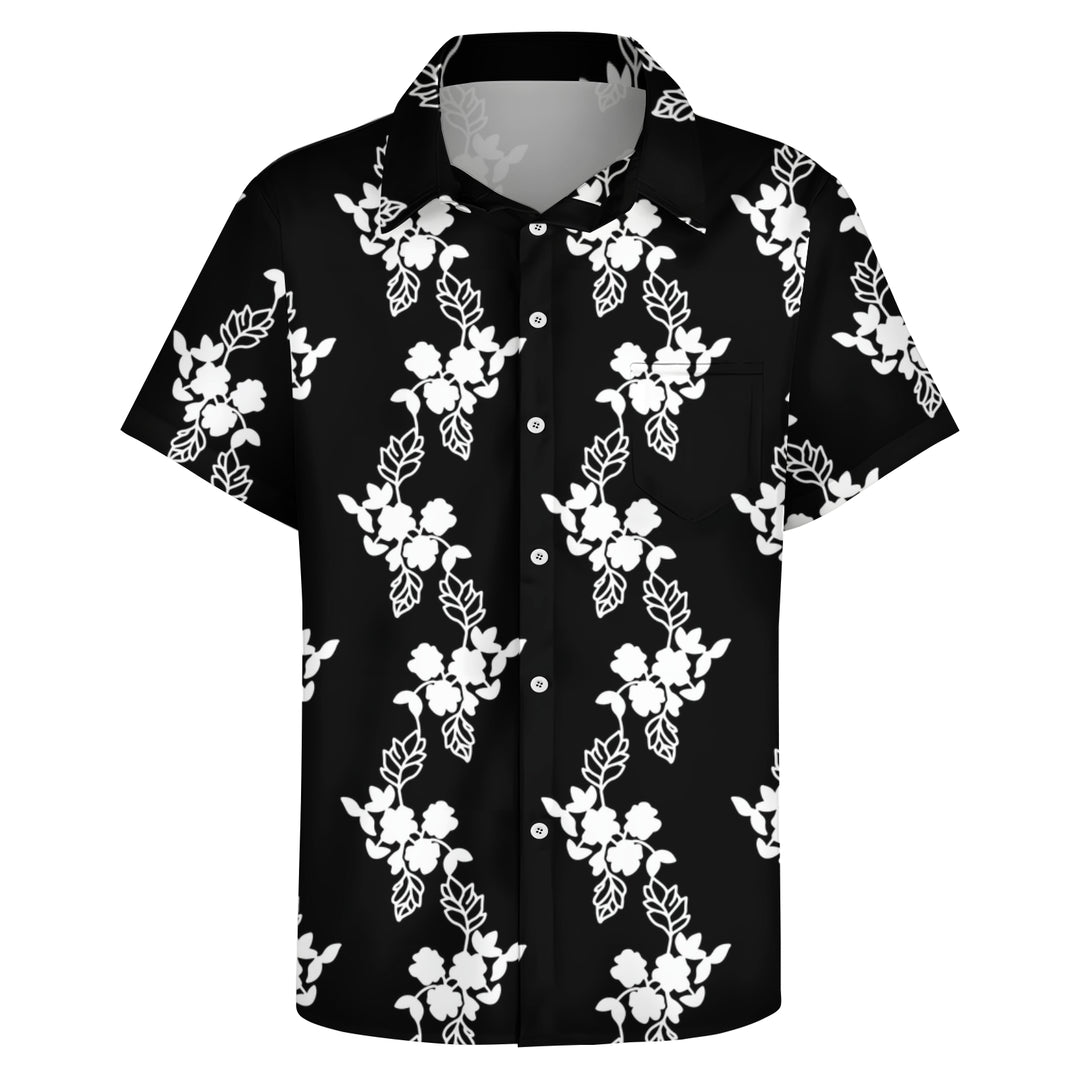 Men's Flower Vine Casual Short Sleeve Shirt 2403000125