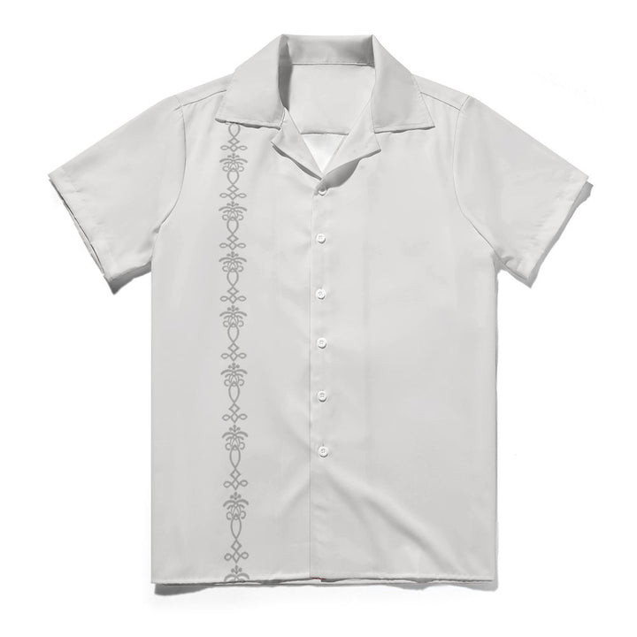 Chemise basique à manches courtes imprimée simple pour homme 2304105773