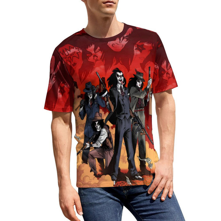 Men's Rock Band Crew Neck Casual T-Shirt 2403000269