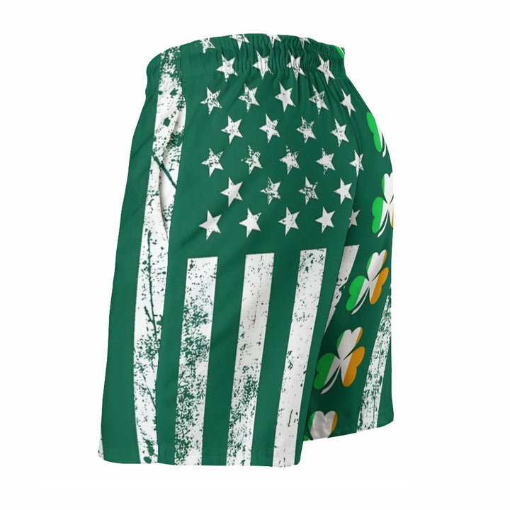 Men's Sports St Patrick‘s Day Shamrock  Beach Shorts 2312000413