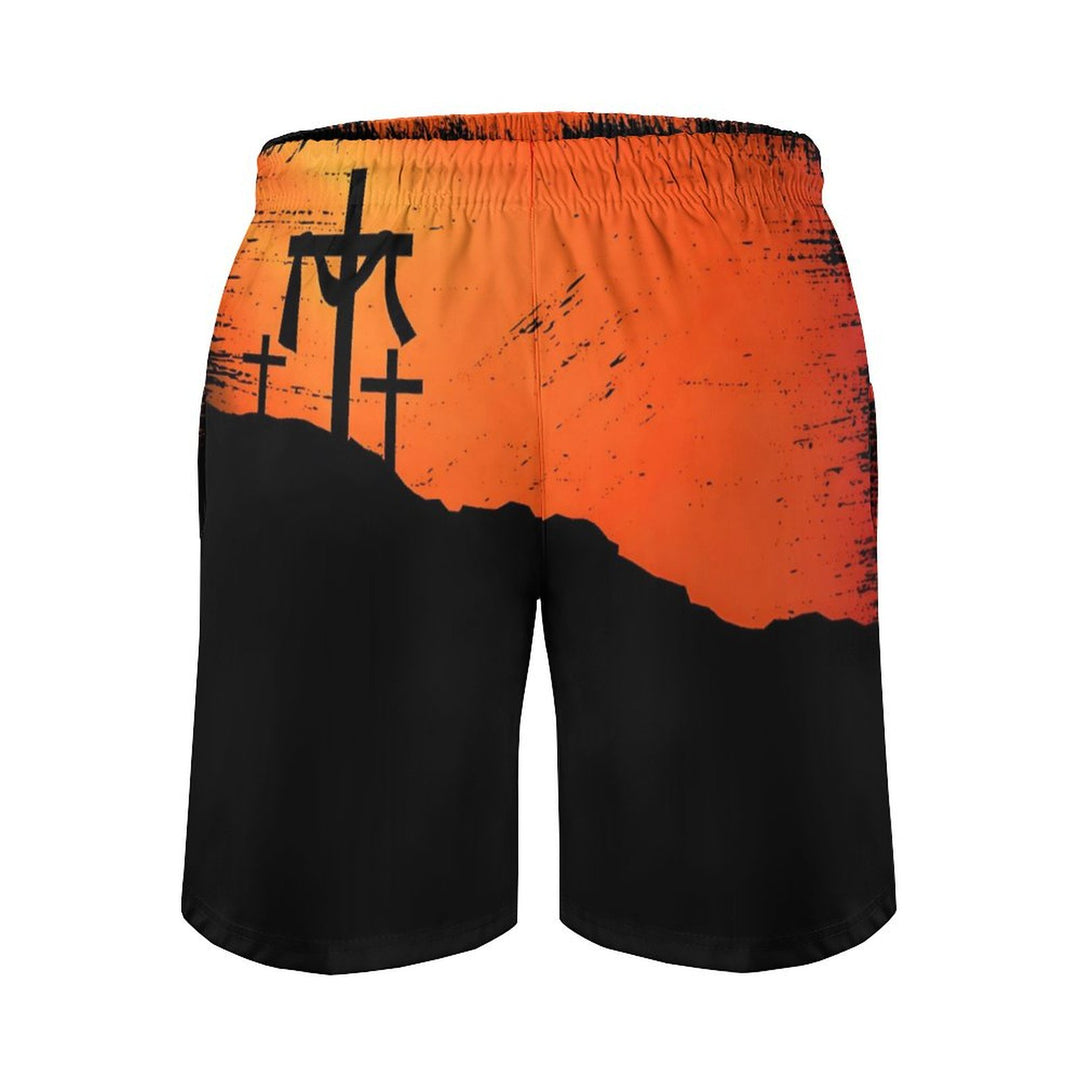 Men's Sports Easter Cross Beach Shorts 2401000155