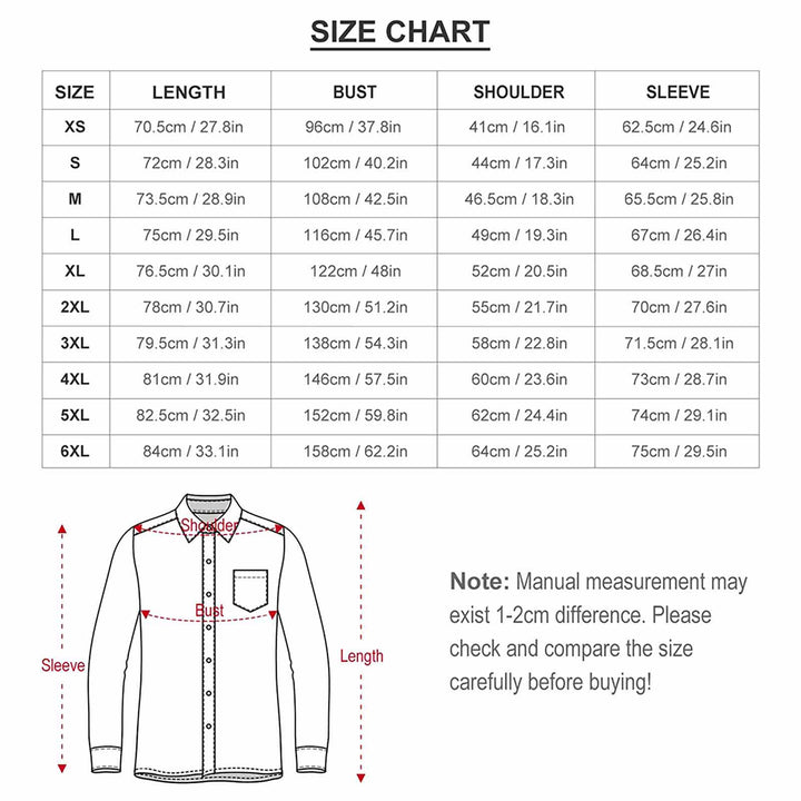 Men's Casual Gradient Color Printed Long Sleeve Shirt 2401000059