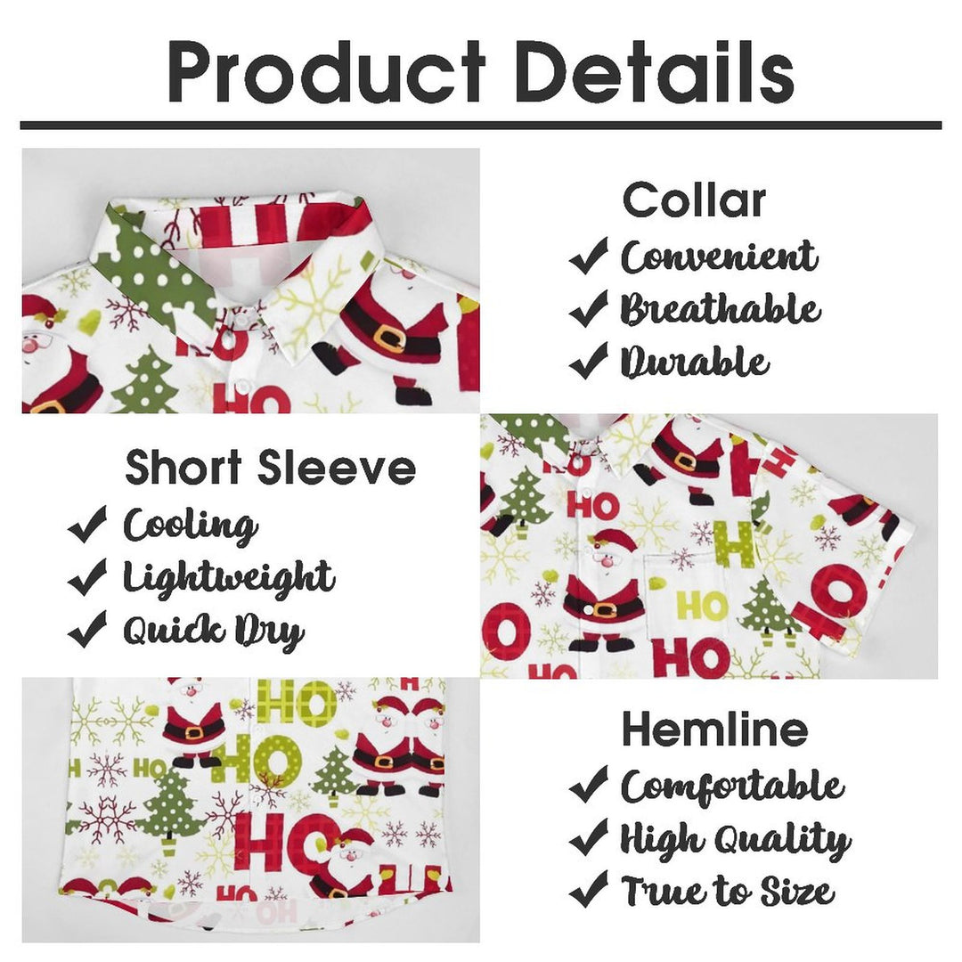 Christmas Santa Casual Short Sleeve Shirt 2311000054