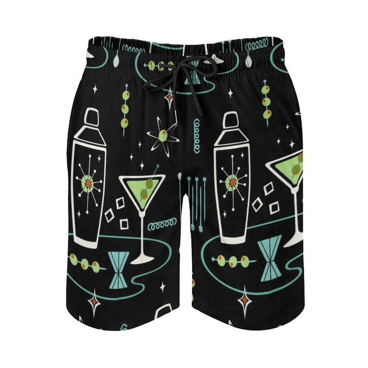 Men's Geometric Cocktail Beach Shorts 2312000424