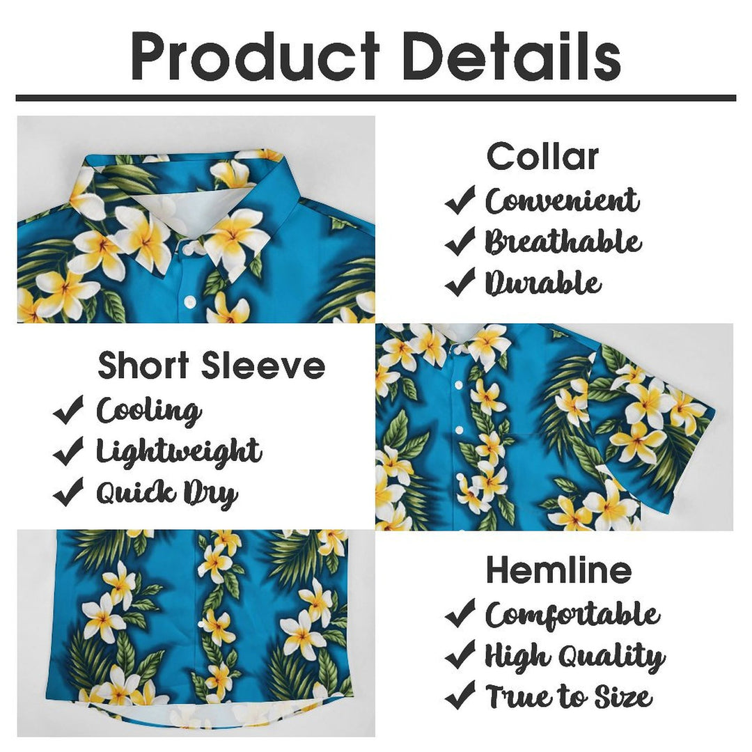 Aloha Classic Floral Hawaiian Casual Short Sleeve Shirt 2402000021