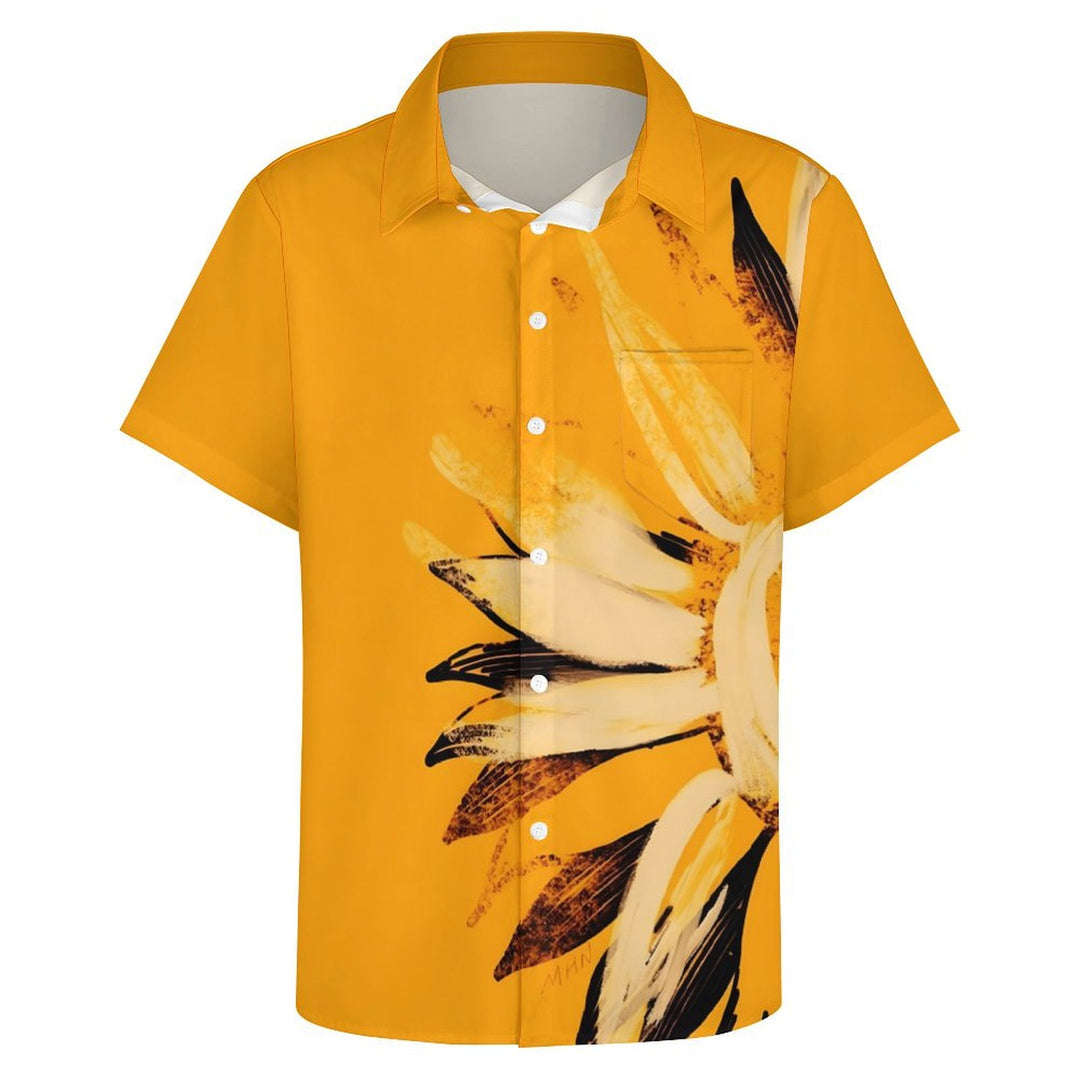 Men's Sunflower Casual Short Sleeve Shirt 2402000312