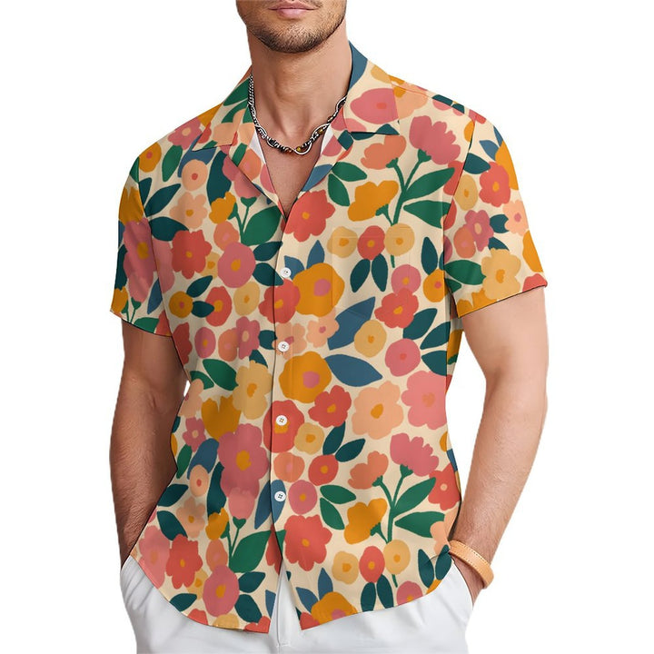 Aloha Floral Casual Short Sleeve Shirt 2402000020