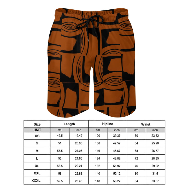 Men's Sports Geometric Patterns Beach Shorts 2402000295