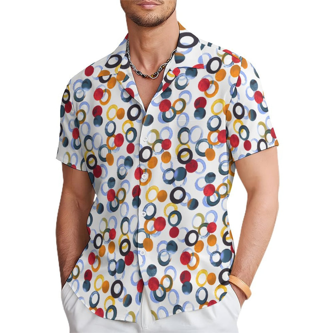 Men's Hawaiian Casual Short Sleeve Shirt 2402000136