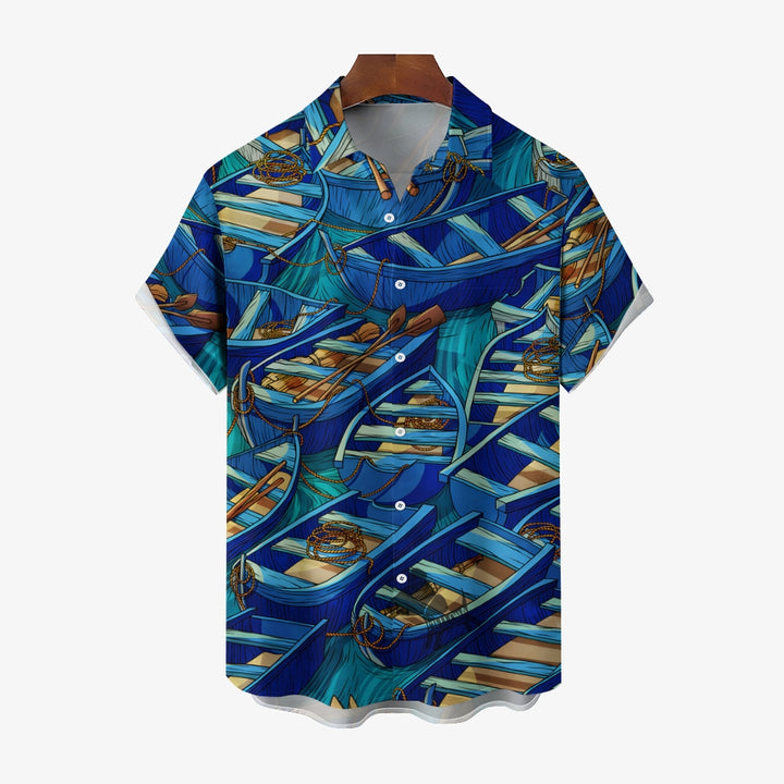 Men's Boat Casual Short Sleeve Shirt 2403000187