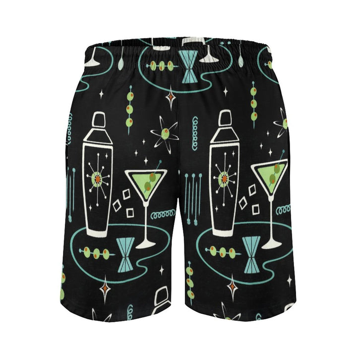 Men's Geometric Cocktail Beach Shorts 2312000424