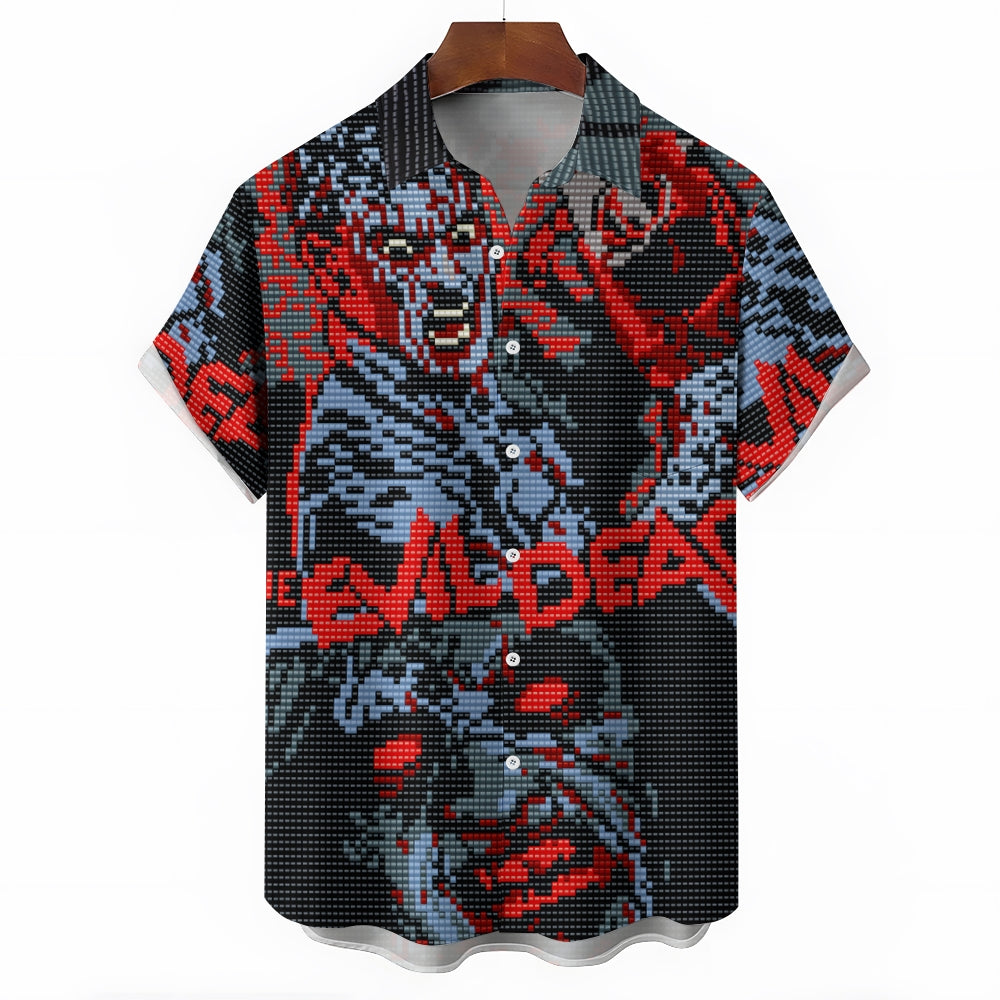 Men's Horror Characters Casual Short Sleeve Shirt 2403000084