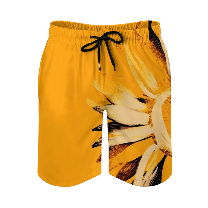 Men's Sports Sunflower Beach Shorts 2402000296