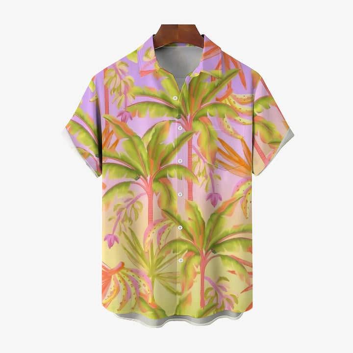 Men's Banana Tree Casual Short Sleeve Shirt 2403000400