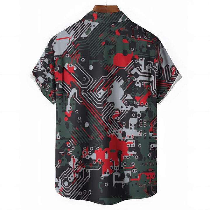 Men's Casual Short Sleeve Shirt 2402000156