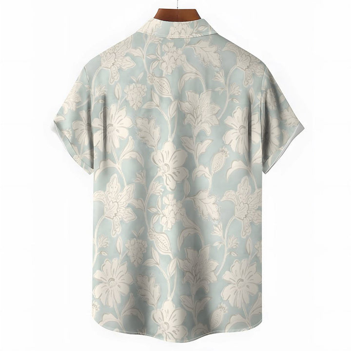 Men's  Casual Print Short Sleeve Shirt 2402000226