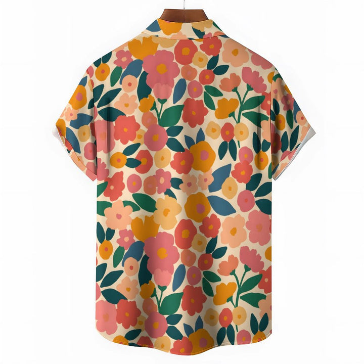 Aloha Floral Casual Short Sleeve Shirt 2402000020