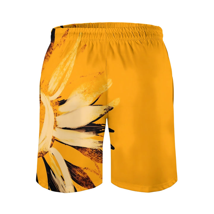 Men's Sports Sunflower Beach Shorts 2402000296