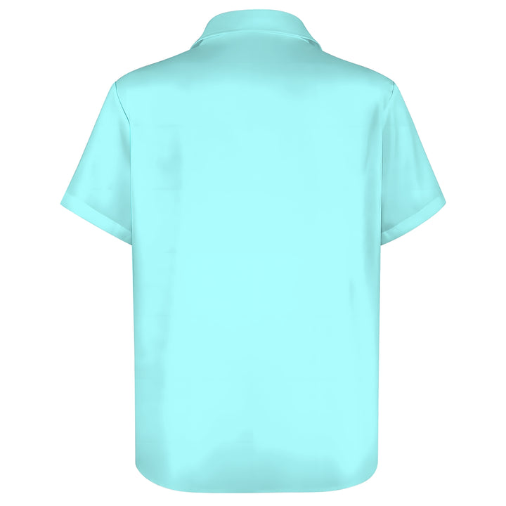 Men's Geometric Stripes Casual Short Sleeve Shirt 2403000263