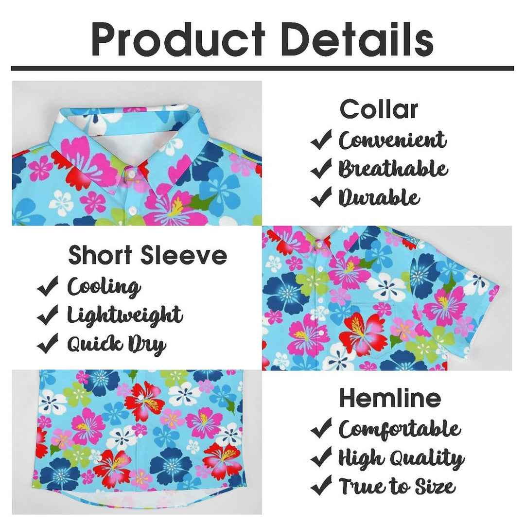 Men's Hawaiian Floral Casual Short Sleeve Shirt 2310000684