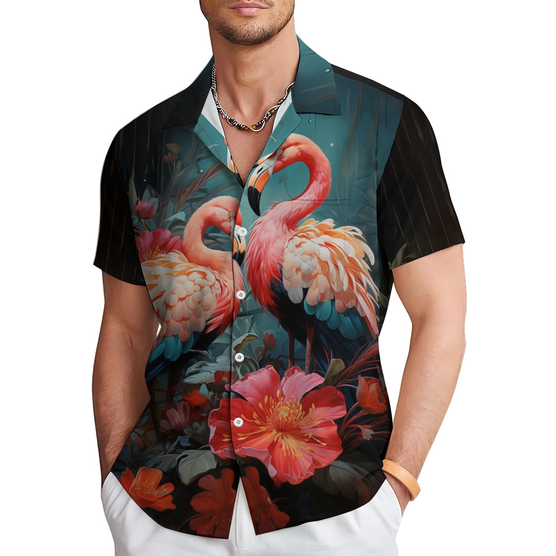 Men's Hawaiian Casual Short Sleeve Shirt 2403000394