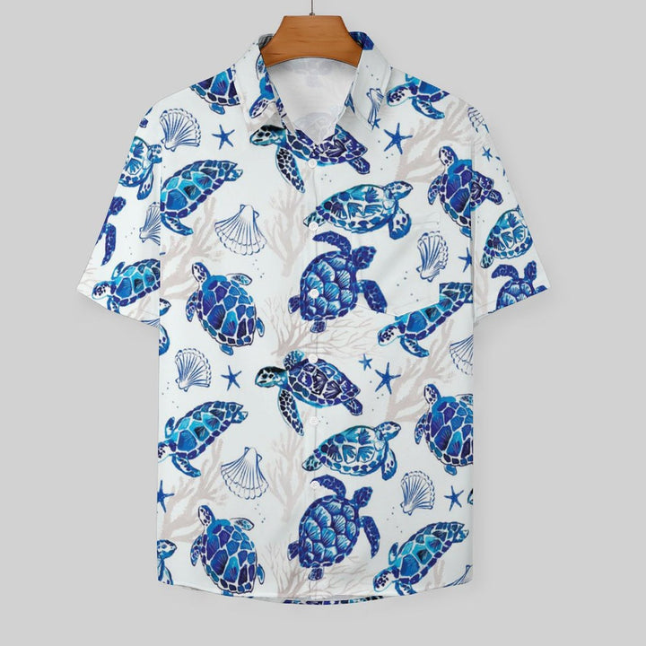 Turtle Casual Breast Pocket Short Sleeve Shirt 2309000018