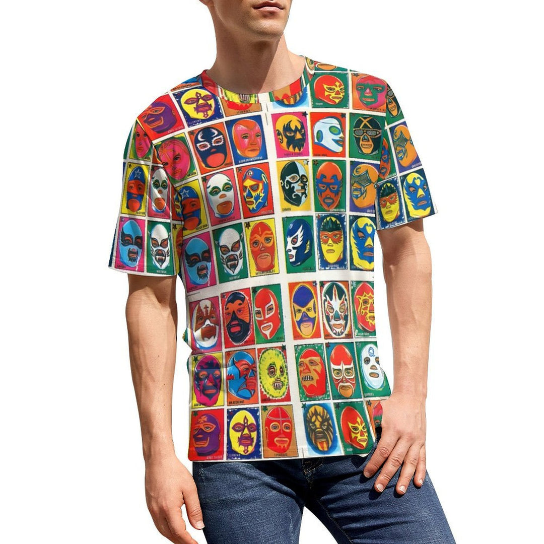 Men's Gladiator Round Neck Casual T-Shirt 2401000108