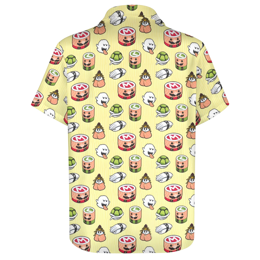 Digital Game Printing Men's Casual Short Sleeve Shirt 2403000225