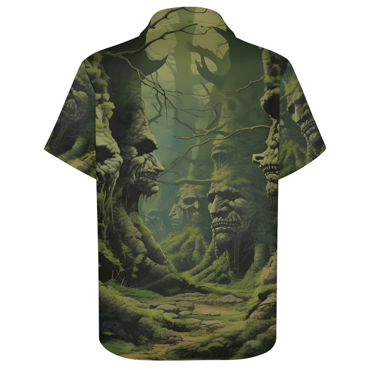 Men's Horror Jungle Casual Short Sleeve Shirt 2403000077