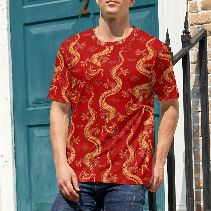 New Year For The Year Of The Dragon Limited Edition Crew Neck Casual T-Shirt 2312000395