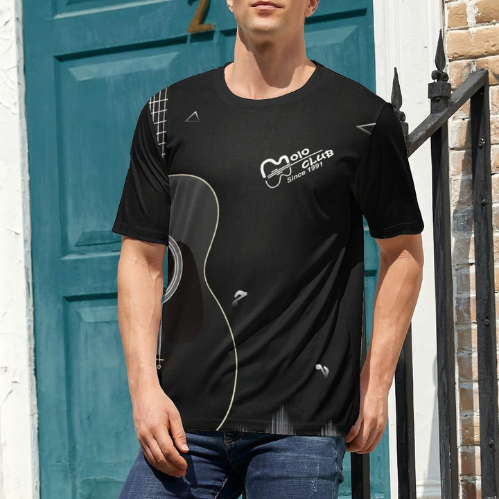 Men's Music Guitar Crew Neck Casual T-Shirt 2401000400