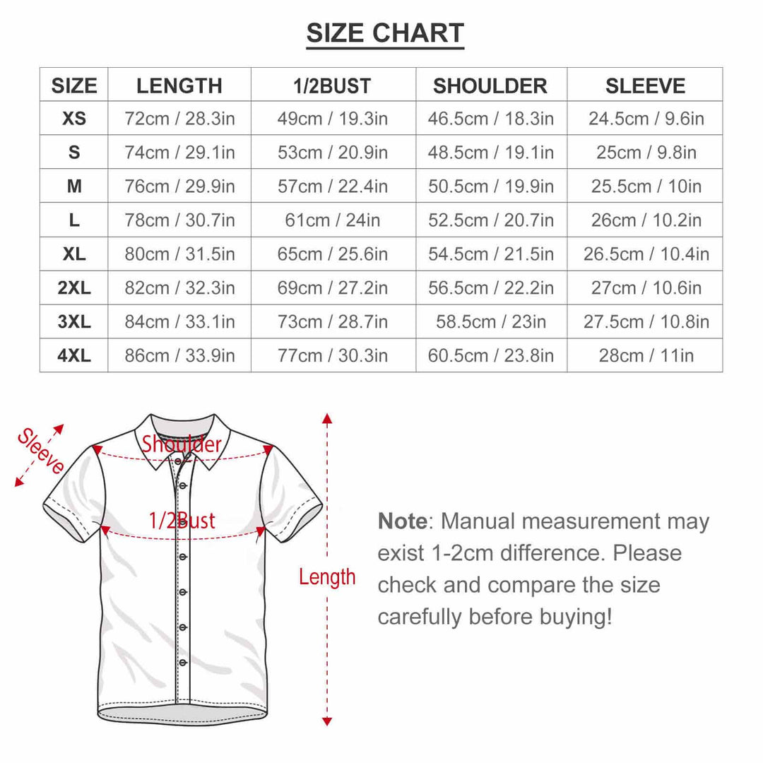 Men's Special Offer Limited Print Casual Short Sleeve Shirt