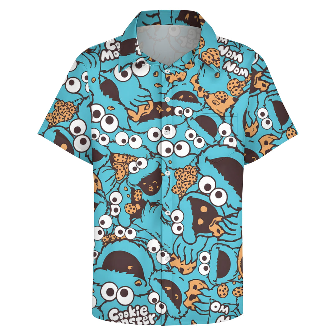 Men's Cartoon Casual Short Sleeve Shirt 2403000097