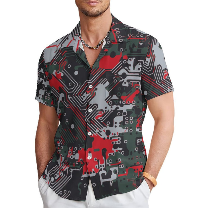 Men's Casual Short Sleeve Shirt 2402000156