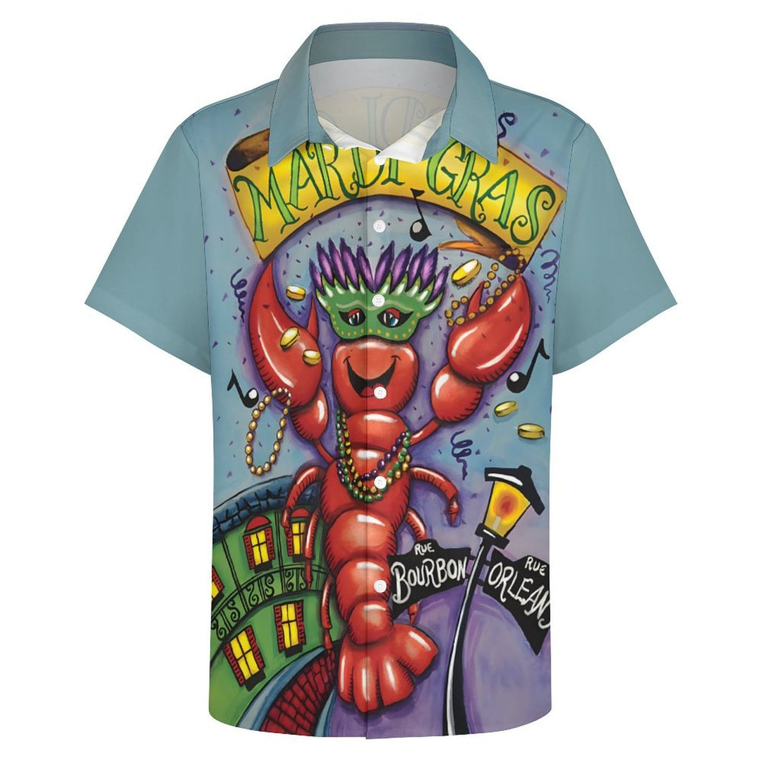 Men's Hawaiian Casual Short Sleeve Shirt 2401000222