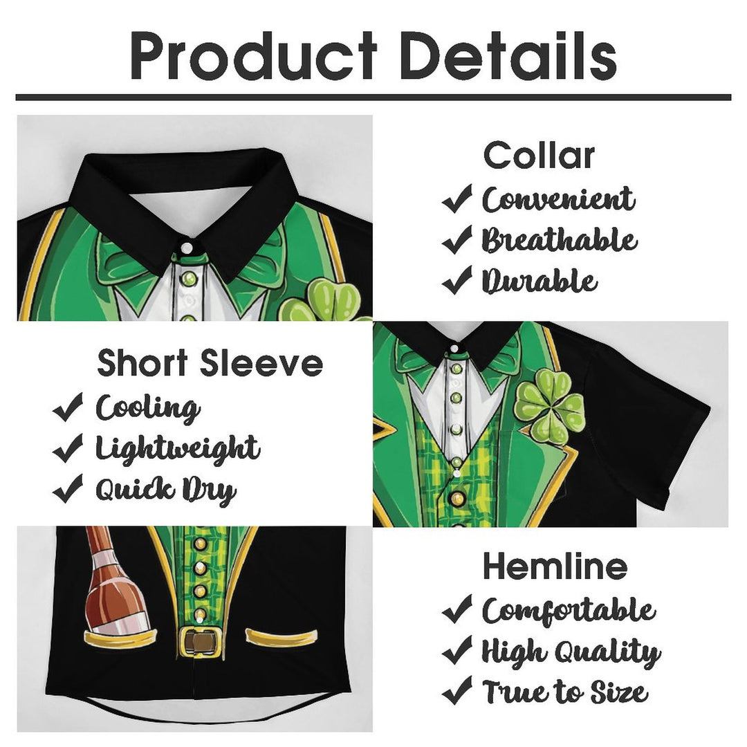 Men's St. Patrick's Day Short Sleeve Shirt 2312000330