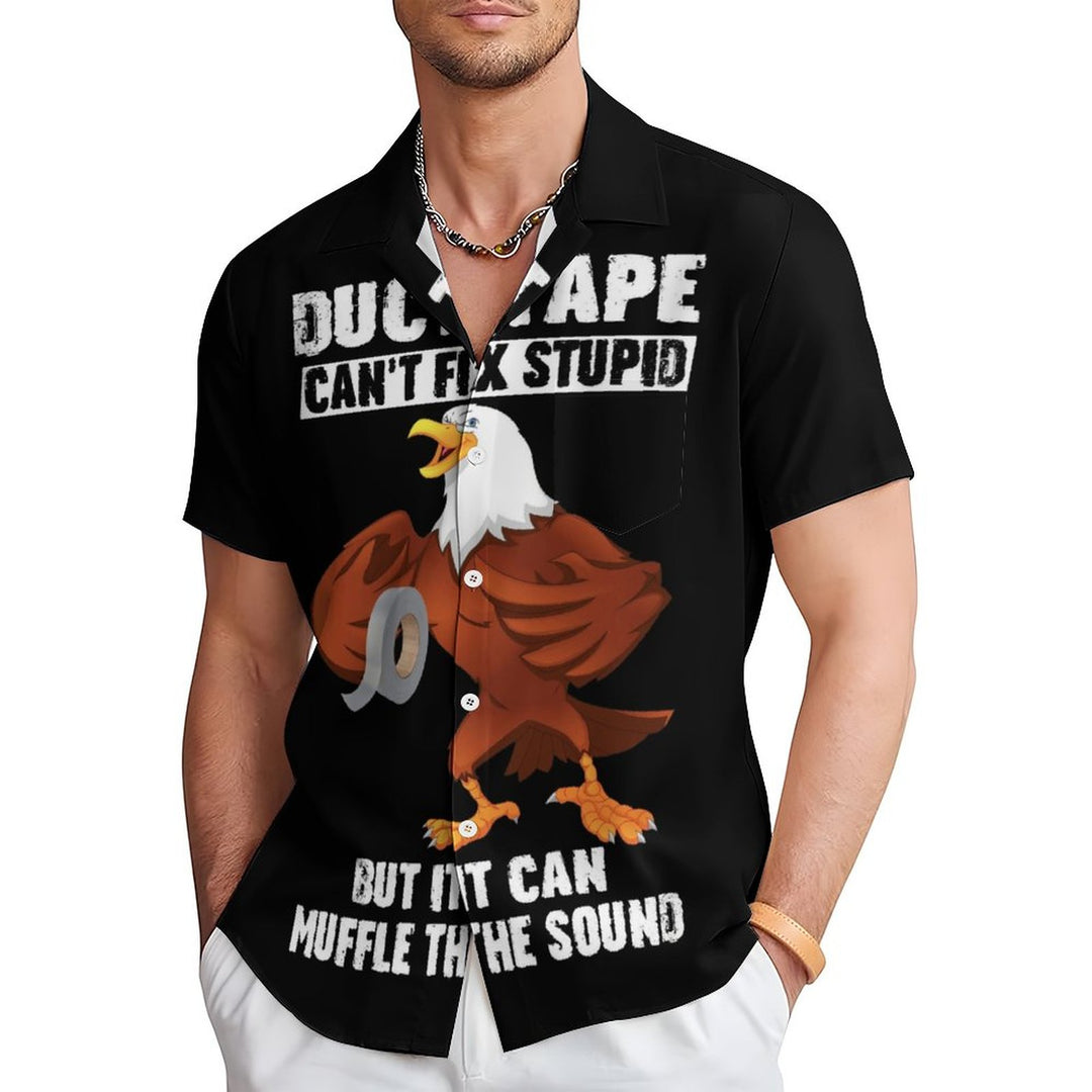 Funny Copy Casual Short Sleeved Shirt 2310000842