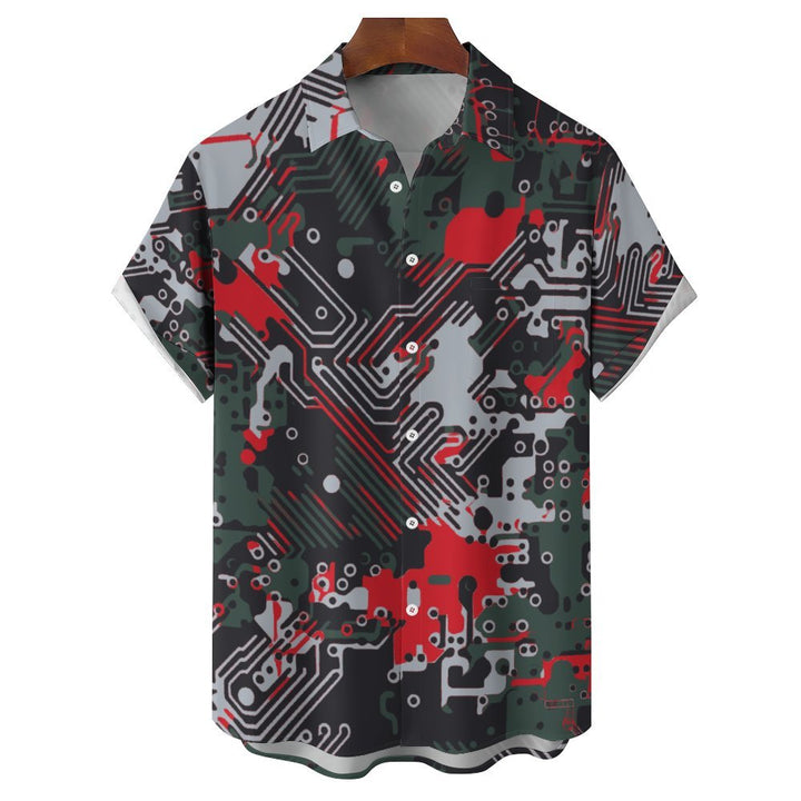 Men's Casual Short Sleeve Shirt 2402000156