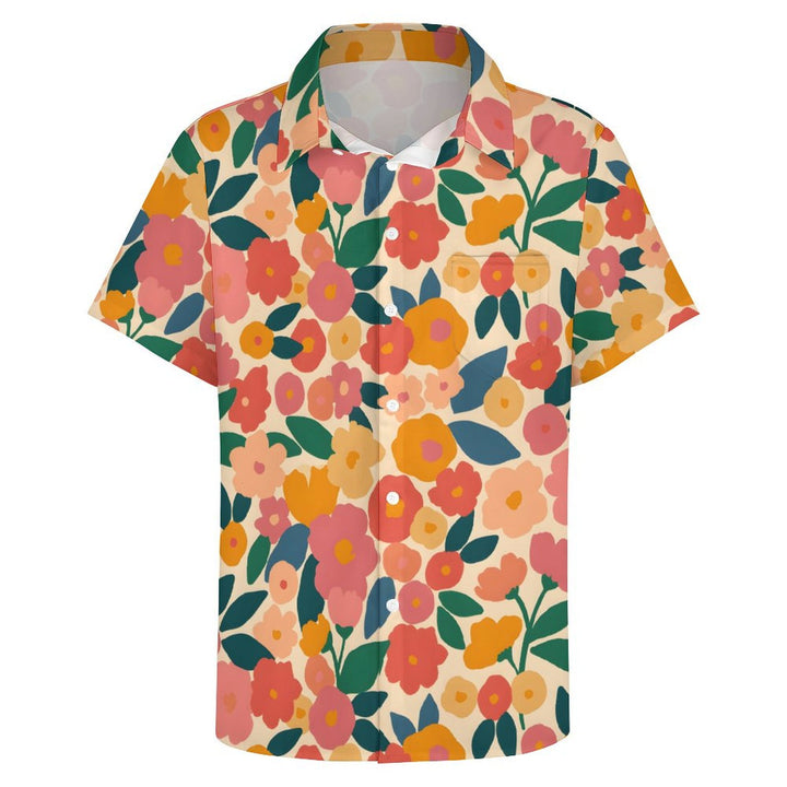 Aloha Floral Casual Short Sleeve Shirt 2402000020