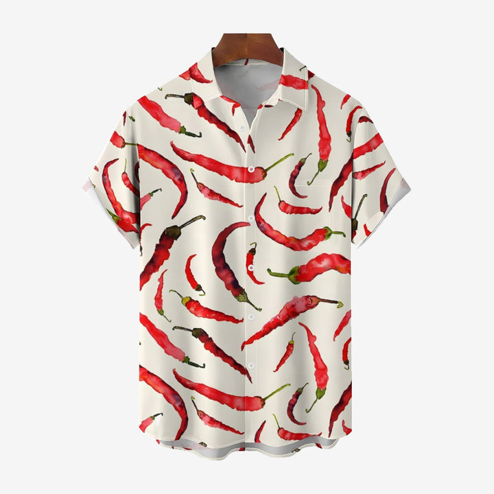 Men's Hawaiian Casual Short Sleeve Shirt 2401000388