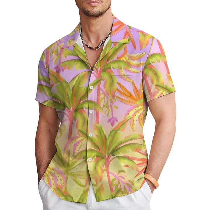 Men's Banana Tree Casual Short Sleeve Shirt 2403000400