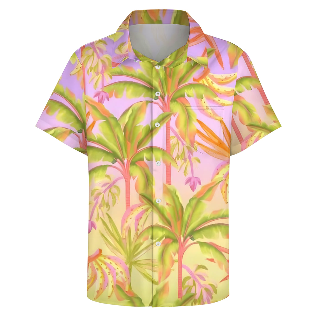 Men's Banana Tree Casual Short Sleeve Shirt 2403000400