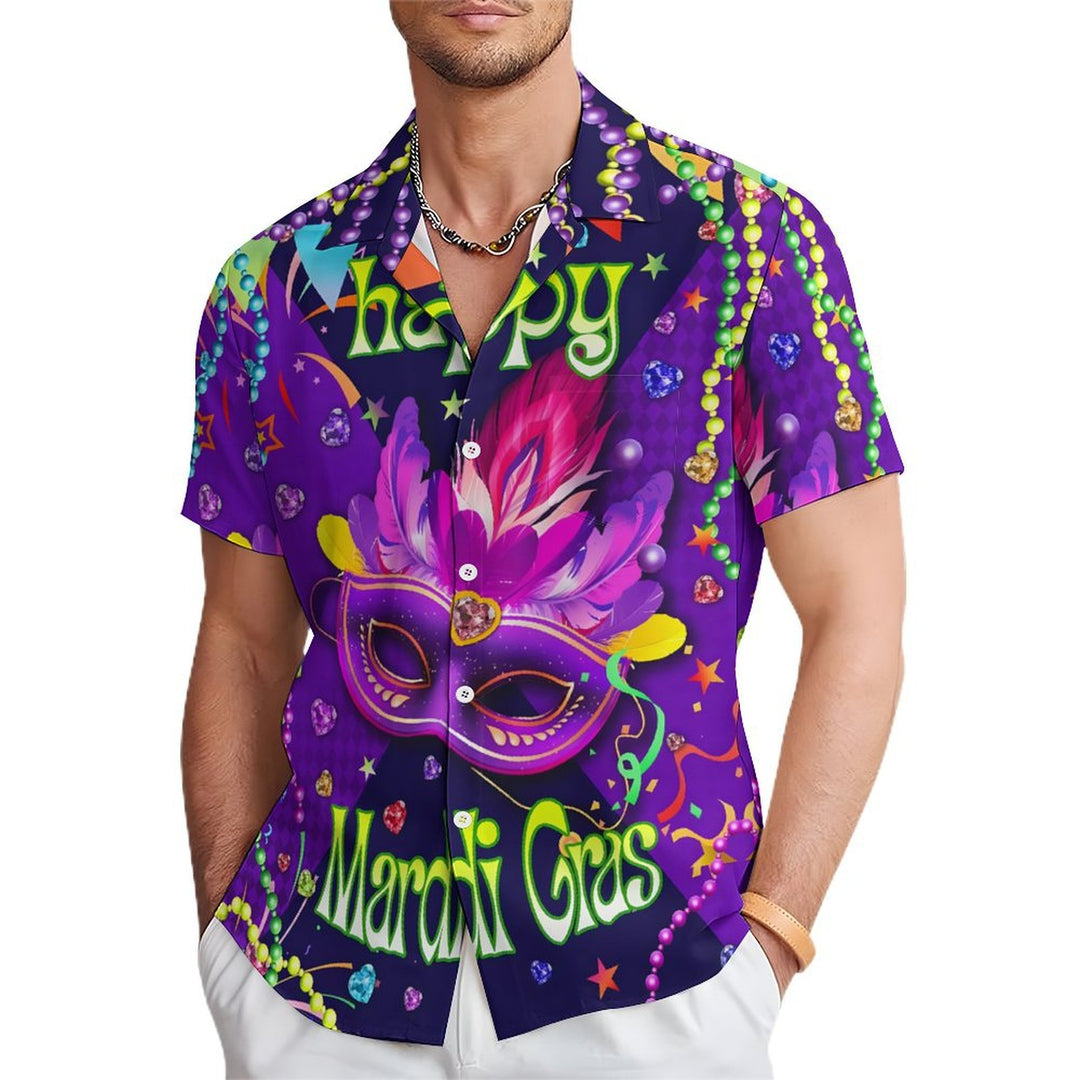 Men's Hawaiian Casual Short Sleeve Shirt 2401000224